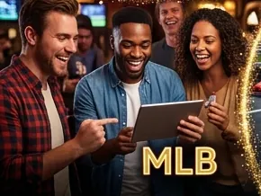 Friends watching a game together on a tablet